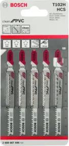 Bosch Stichsägeblatt T 102 H VE à 5 Stück Clean for PVC