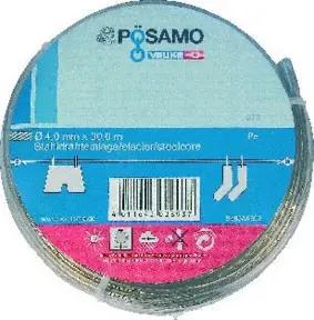 PÖSAMO Drahtseil-Universalleine PVC/umm. 4mmx30m