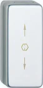 HOPPE FT-Verdeckrosette eck., RH12, U34SV schiebbare Abdeckung naturfarbig eloxiert