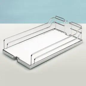 Hettich Auszugsr.-Einhängetablar mit Rutschstopp Arena CLASSIC 13907 Stahl, verchromt