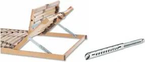 Hettich Bett-Verstellbeschlag f.Kopf-u.Fußteil. Rastomat, 25174, 180kg Stahl verzinkt