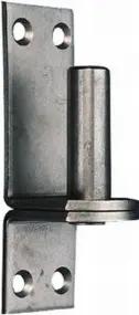 POLLMANN Haken D,13mm m.Platte,z.Aufschrauben Edelstahl V2A
