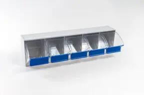 Hünersdorff MultiStore Riegel Nr. 5 schlagfester Kunststoff lichtgrau B601xT163xH136 mm