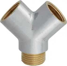 KIRCHHOFF MS Y-Verteilerstück, Chrom, 1/2"IG x 1/2"AG