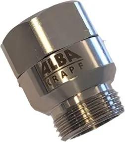 ALBA-KRAPF Dreharmatur 1" Messing vernickelt Ersatzteil