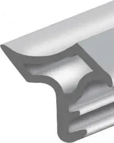 ELLEN Stahlzargendichtung K2378 W-PVC grau DIY Progr.,L 5mtr