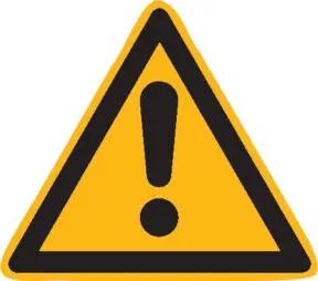 SafetyMarking Warnschild Folie SL 50 mm Warnung vor einer Gefahrenstelle 10 Stk.pro Bogen