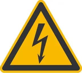 SafetyMarking Warnschild Folie SL 15 mm Warnung vor gefährlicher elektrischer Spannung