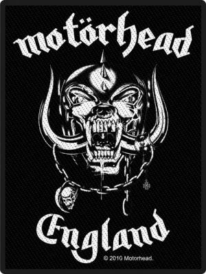 Motörhead Patch - England - schwarz/weiß  - Lizenziertes Merchandise!