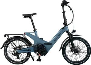 BERLIN BIKE E-Bike Klapprad 2GO - 20 Zoll E-Klapprad, Vollfederung, Reichweite ca. 50 km, 7 Gang Shimano, Bafang Hinterradnabenmotor, 378 Wh, (Ideal für Fahrer von 150 cm bis 185 cm Körpergröße), Transportables Fahrrad, Klapprad, Faltrad, klappbares E-Bik