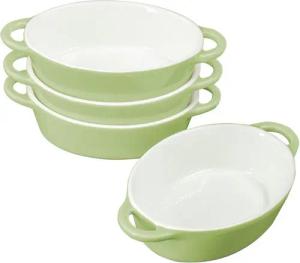 KVOTA Auflaufform 4-er Set oval 300ml MINI je 1 Portion, Keramik, Hochwertige Keramik