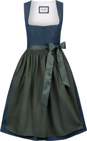 Dirndl Olivia (blau, Gr. 36) von Stockerpoint Heimatgwand für Damen, 100% Polyester