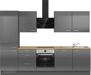 nobilia Küchenzeile ""Flash II"", vormontiert, Ausrichtung wählbar, Breite 300 cm, wahlw. mit E-Geräten