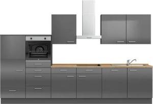 nobilia Küchenzeile ""Flash I"", vormontiert, Ausrichtung wählbar, Breite 360 cm, wahlw. mit E-Geräten