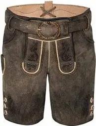 Spieth & Wensky Trachtenlederhose Kinderlederhose Achill mit Gürtel - braun