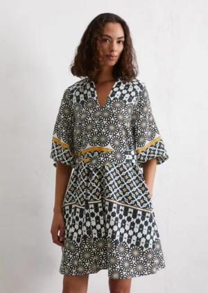 Leinenkleid flared