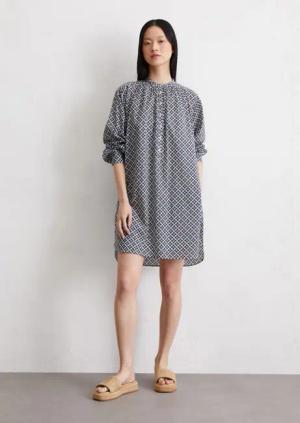 Print-Hemdblusenkleid relaxed