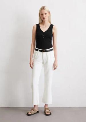 Jeans Model Kiruna flared cropped