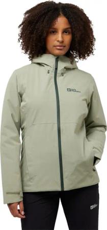 Jack Wolfskin Wisper Ins Jacket Women Wasserdichte Winterjacke Damen XS green mint leaf