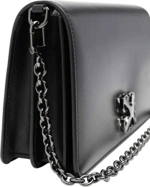 Off-White Hobo Bags - Borsa a tracolla con placca logo nera - Gr. unisize - in Schwarz - für Damen