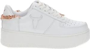 WINDSOR SMITH Low-Top Sneaker - Sneakers Biancooro Rosa - Gr. 40 (EU) - in Weiß - für Damen
