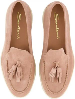 Santoni Loafer - Dames Feudal Loafer Powder - Gr. 38 (EU) - in Gold - für Damen