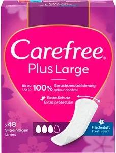 Carefree Slipeinlagen Plus Large mit Frischeduft für Slip, 48 St.