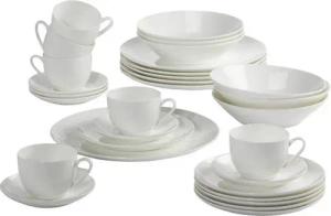 Maxwell & Williams Vorratsglas Maxwell & Williams Kaffee Tafelset coupe 30-tlg. für 6 P. Bone China