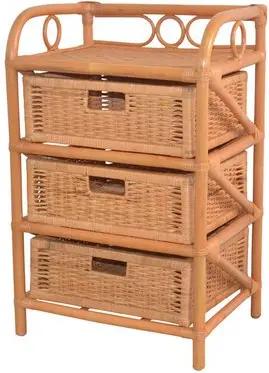 moebel-direkt-online Regal Rattanregal in drei Größen, handgeflochten, Handgeflochten