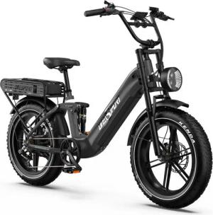 DOTMALL E-Bike Cityrad 20 Zoll vollgefedertes E-Bike 48V 18*2AH 7 gang Elektrofahrrad