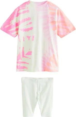 Next Shirt & Shorts T-Shirt und Radlershorts aus 100 % Baumwolle (2-tlg)