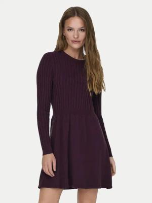 ONLY Strickkleid 15306551 Dunkelrot Regular Fit