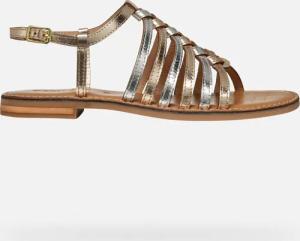 GEOX Schuhe Maddalusia C Dame Hellgold/silber