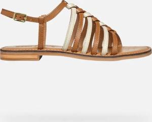 GEOX Schuhe Maddalusia C Dame Tabak/off-white