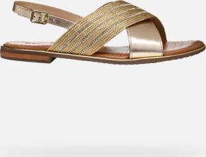 GEOX Schuhe Sozy Plus Dame Dunkelgold/hellgold
