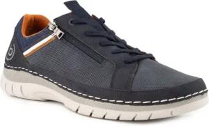bugatti Herren Schnürschuhe blau Textil & Canvas