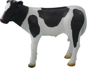 Xlmoebel Skulptur Statue Metzger Werbung Rind Kalb Kuh Tier Aufsteller Blickfang 92 cm (Skulptur A178-73x92cm), Hergestellt in Europa