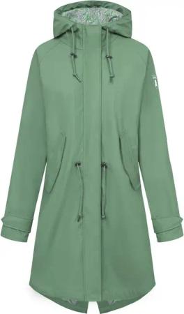 Derbe Hamburg Regenmantel - Friese Traveby Paisley - XS bis 3XL - für Damen - Größe S - grün