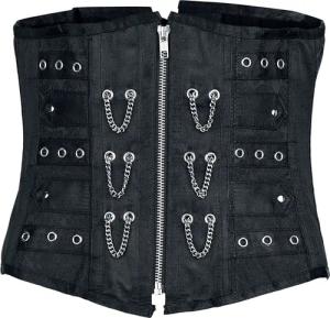 Gothicana by EMP - Gothic Unterbrustkorsage - S bis XXL - für Damen - Größe XL - schwarz
