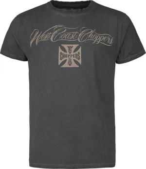 West Coast Choppers T-Shirt - Eagle Crest - S bis 4XL - für Männer - Größe XXL - anthrazit
