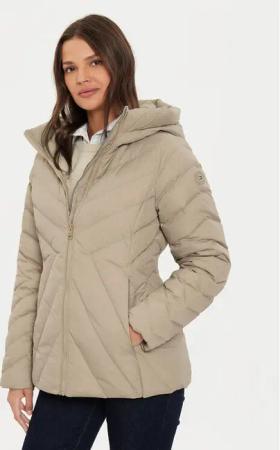 Tommy Hilfiger Daunenjacke Chevron WW0WW42623 Beige Regular Fit
