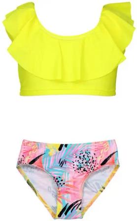 Aquarti Bustier-Bikini Aquarti Mädchen Bikini Set Bustier Bikinislip Zweiteiliger Badeanzug