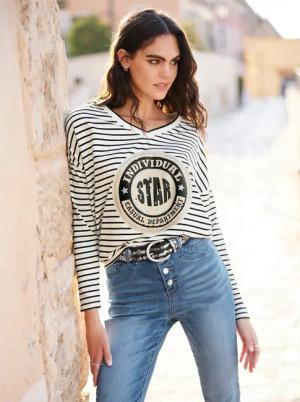 heine Langarmshirt "Ringelshirt", (1 tlg.)