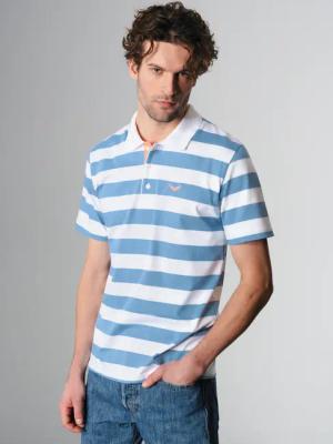 Trigema Poloshirt "TRIGEMA Heavy Poloshirt mit Ringelmuster", (1 tlg.)