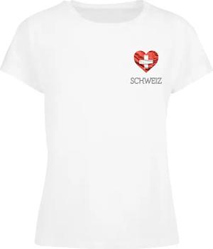 Merchcode T-Shirt "Merchcode Ladies Merchcode Football - Switzerland T-shirt", (1 tlg.)