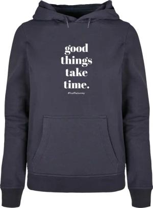 Merchcode Kapuzenpullover "Merchcode Damen Ladies Good Things Take Time Basic Hoody", (1 tlg.)