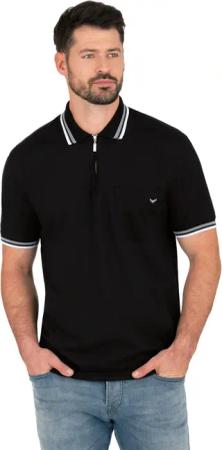 Trigema Poloshirt "TRIGEMA Poloshirt mit Reißverschluss", (1 tlg.)