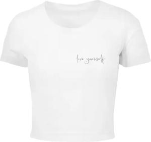 Merchcode T-Shirt "Merchcode Damen Ladies Love Yourself Cropped Tee", (1 tlg.)