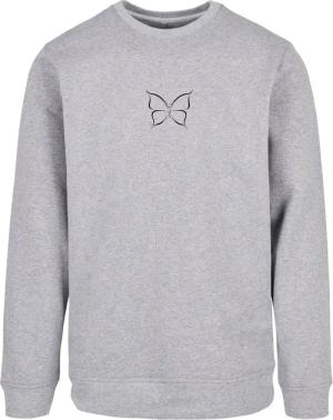 Merchcode Rundhalspullover "Merchcode Herren Butterfly Basic Crewneck", (1 tlg.)