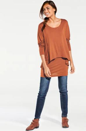 heine Rundhalsshirt "Rundhals-Shirt", (1 tlg.)